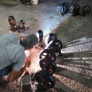 Bánh xe cao su TC300 XR xoay banh xe cao su 300mm