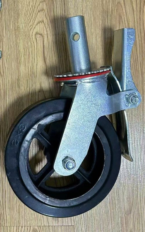 Giá Bánh Xe Giàn Giáo TPHCM 2026 Loại D130, D150, D200 banh xe gian giao cao su gia re