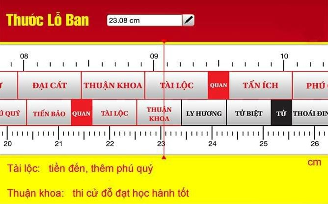 Tại sao nên sử dụng thước lỗ ban khi xây nhà?