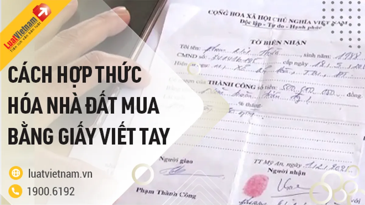 Cách làm hộ khẩu bằng nhà giấy tay không