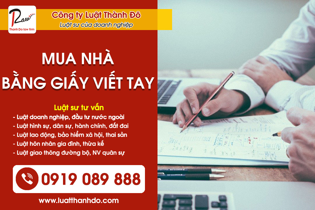 mua nha bang giay viet tay