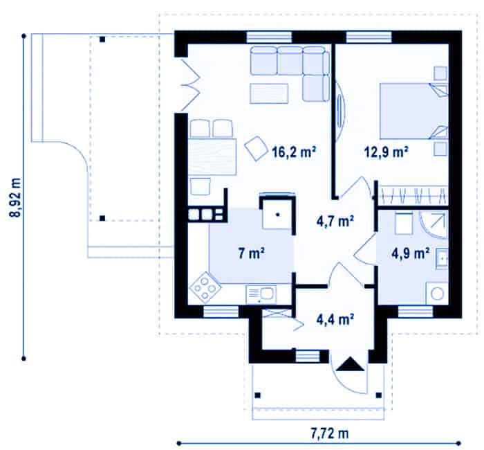  Xây nhà 50m2 bao nhiêu tiền