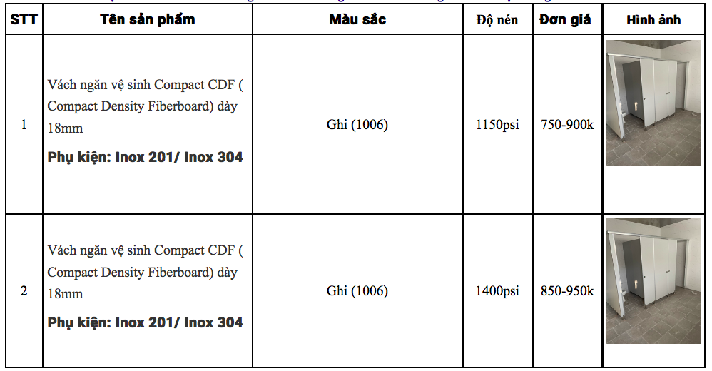 gia vach ngan ve sinh compact cdf18mm