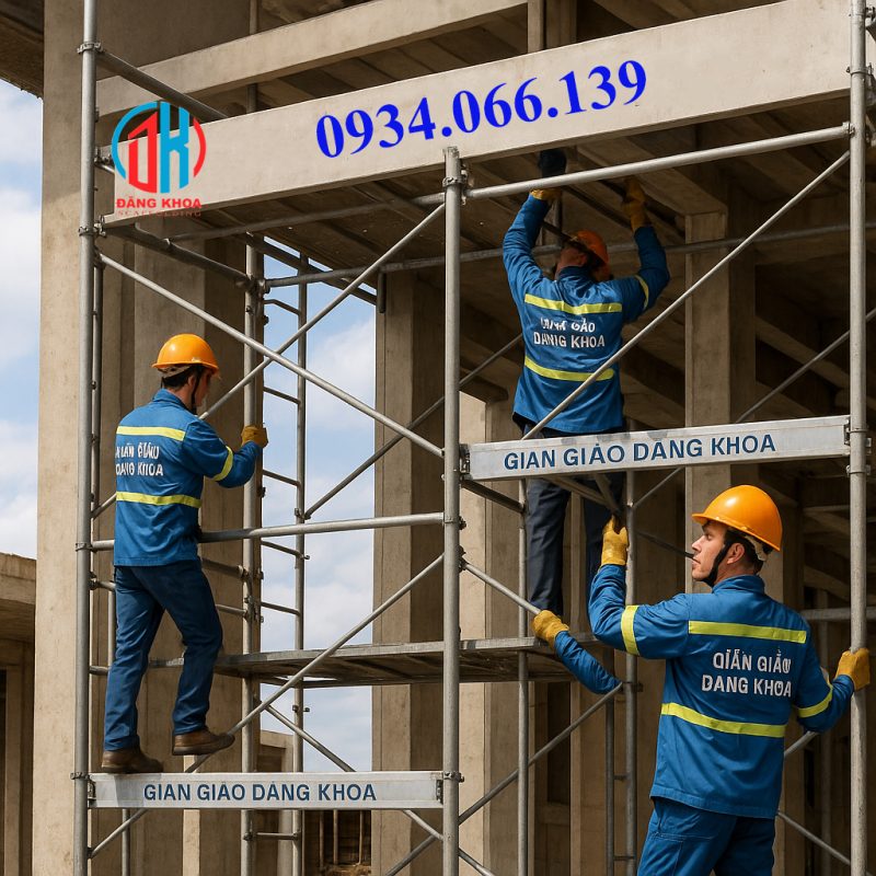 Lắp dựng giàn giáo tại long an