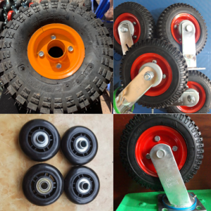Bánh xe đẩy cao su 100mm, 150mm, 200mm giá rẻ banh xe day cao su