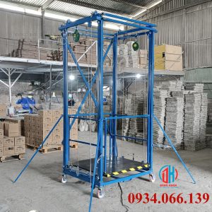 Giàn Giáo Điện 4m Nâng Hàng Giá Tốt Cho Công Trình, Nhà Xưởng gian giao dien 4m