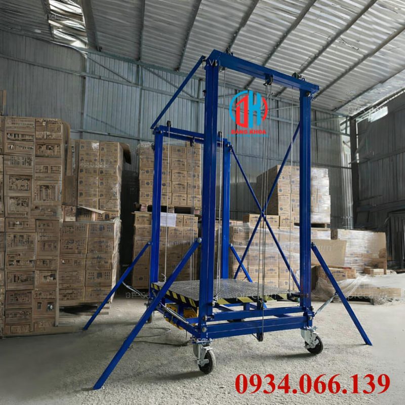 Giàn Giáo Điện 4m Nâng Hàng Giá Tốt Cho Công Trình, Nhà Xưởng gian giao dien 4m tphcm