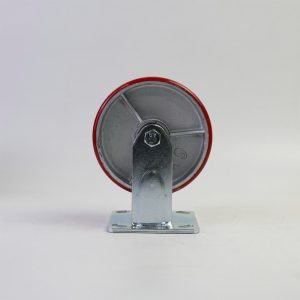 Bánh xe đẩy 100mm cố định PU lõi gang chịu lực tốt Banh xe day d100 co dinh