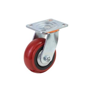 Bánh Xe Đẩy PU 200mm Xoay Lõi Gang – Chịu Tải Nặng Banh xe day nhua PU 200mm xoay