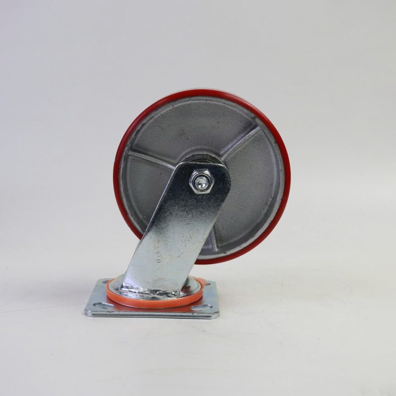 Bánh xe đẩy PU D200 xoay chịu tải tốt, bền bỉ cho xe đẩy công nghiệp Banh xe day pu d200 xoay