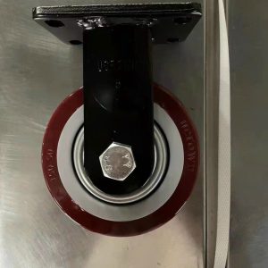 Bánh xe đẩy PU 200mm cố định lõi gang chịu tải tốt banh xe day pu 200 loi gang