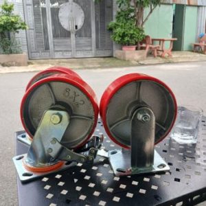 Bánh xe đầy D150 xoay khoá do Giàn giáo Đăng Khoa cung cấp banh xe day pu d150 xoay khoa tphcm