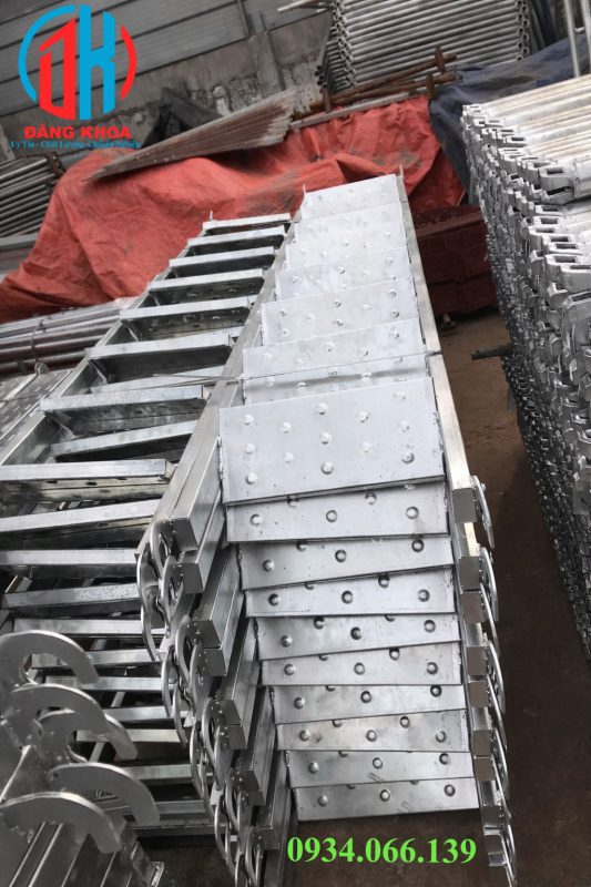 Thang giàn giáo 1m7 mạ kẽm sản xuất trực tiếp, giá chỉ 450.000đ/cái. mua thang gian giao 1m7 tphcm
