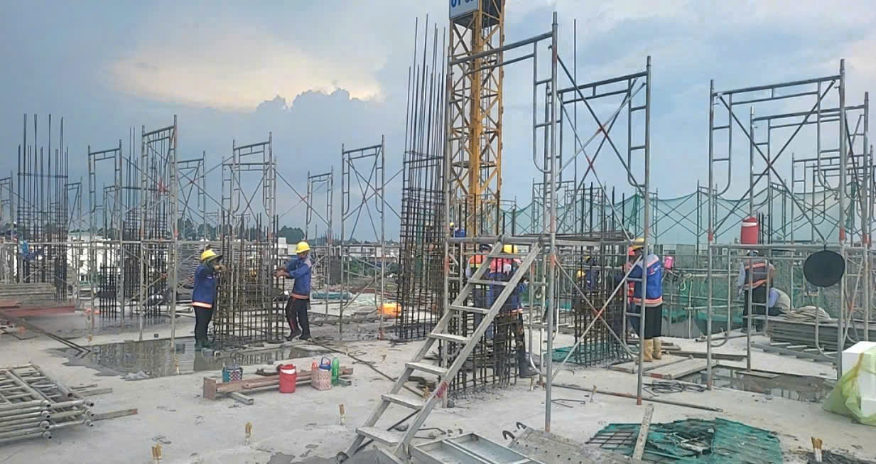 Một số hình ảnh thi công công trình giàn giáo gia gian giao xay dung
