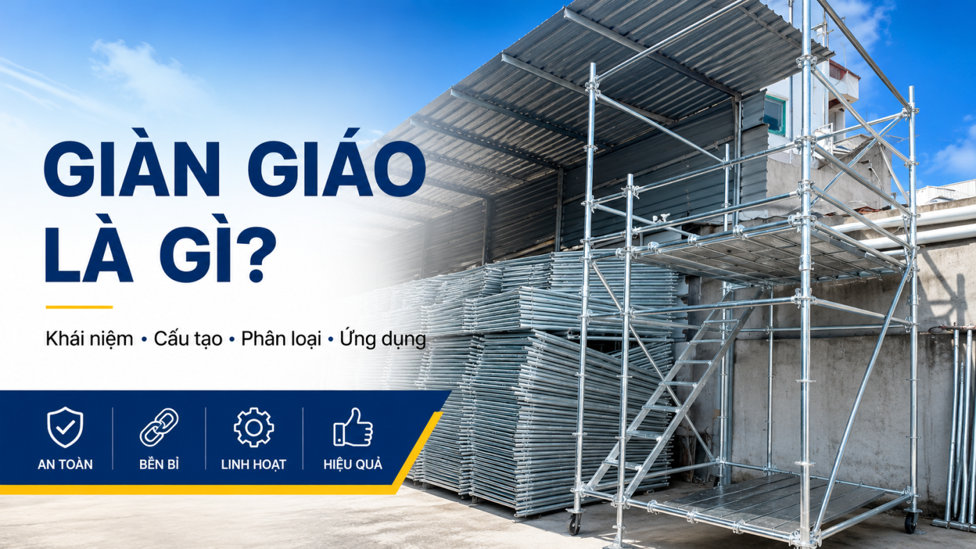 Giàn giáo là gì? Cấu tạo, phân loại và lưu ý khi sử dụng gian giao la gi